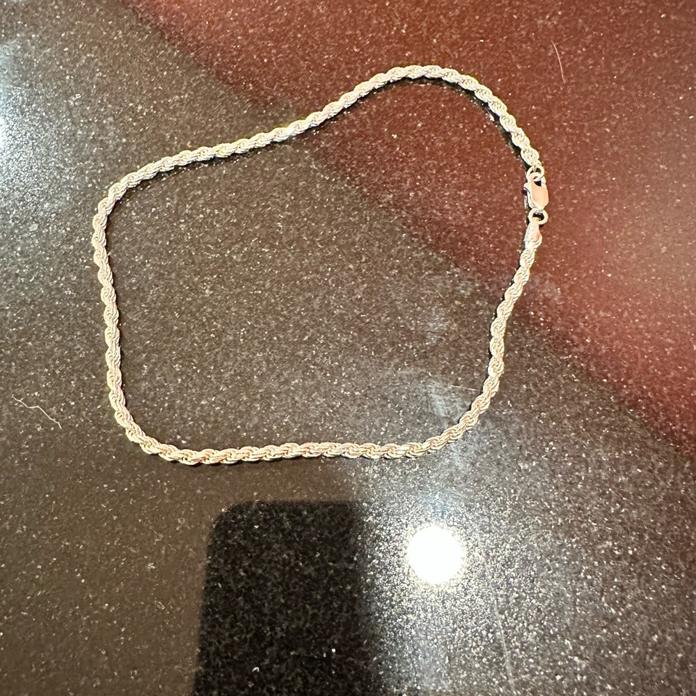 Sterling Silver Anklet 12”